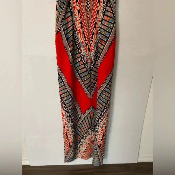 Gianni Bini boho pattern Maxi Dress size M - Picture 3 of 8